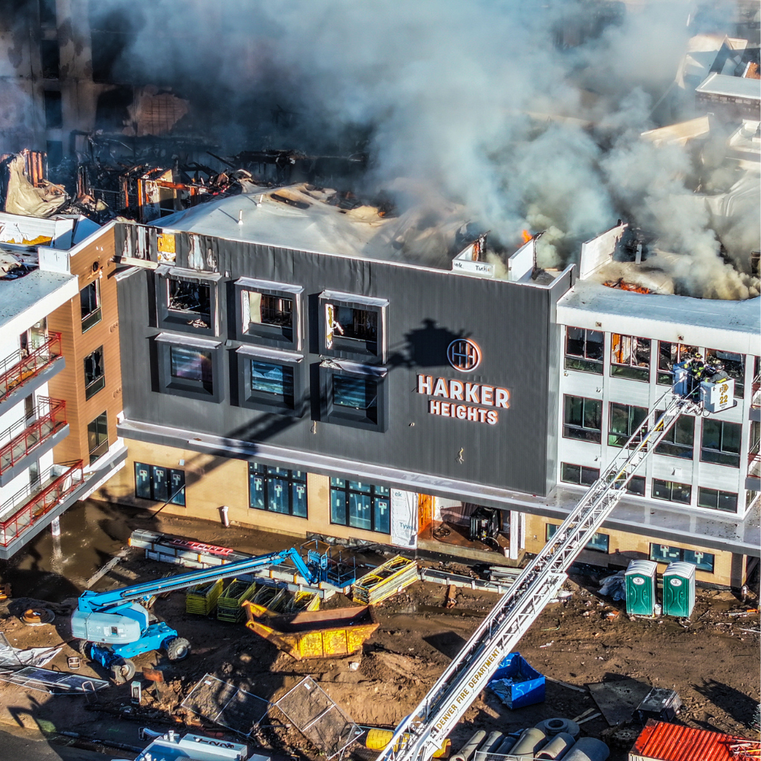 Apartment Building Under Construction Catches Fire in Southeast Denver ...
